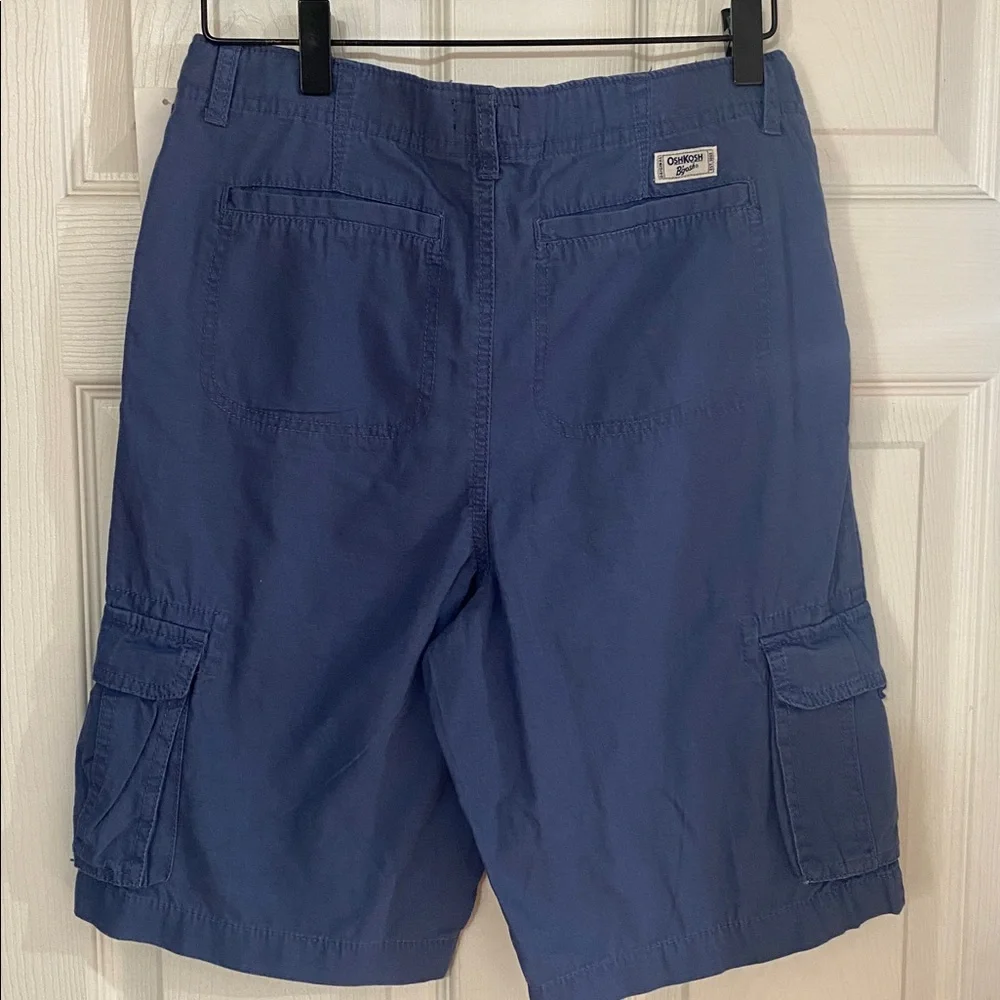 OshKosh B'gosh Boys Liberty Blue Cargo Shorts size 14